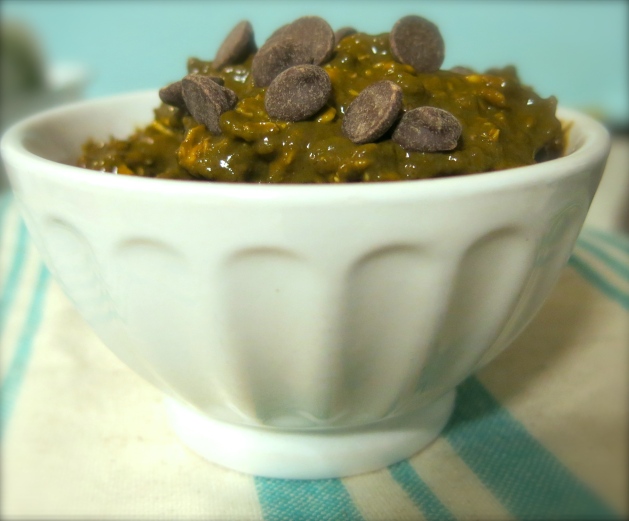 mint chocolate chip overnight oats | almost getting it together